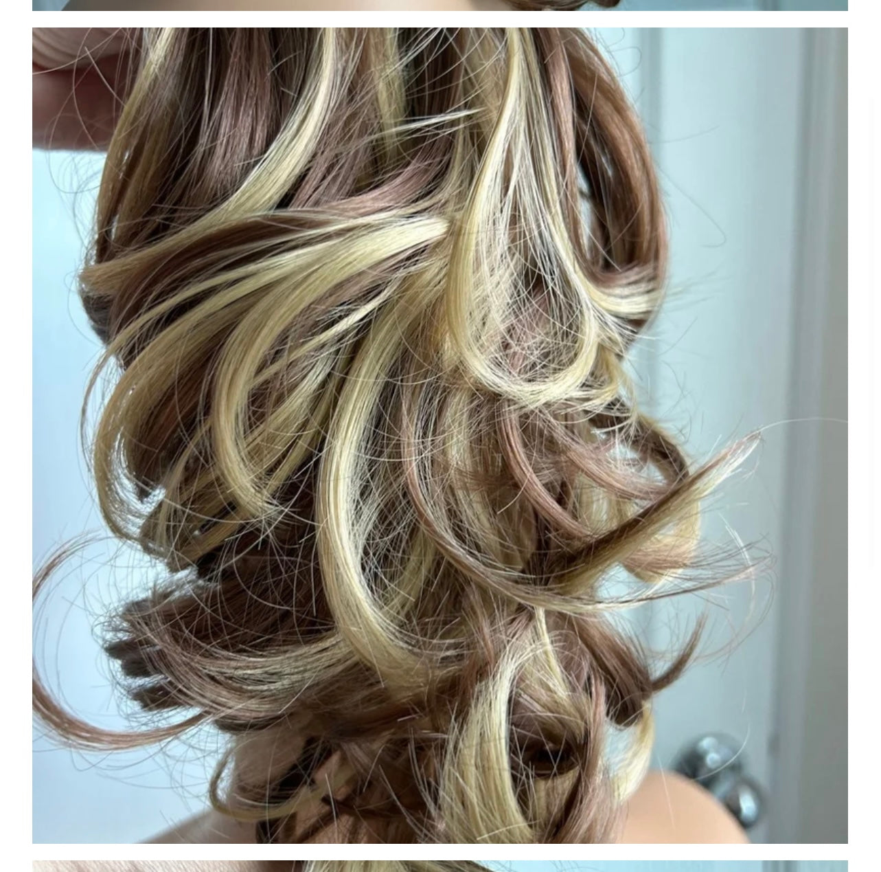Synthetic Clip Claw ponytail hair