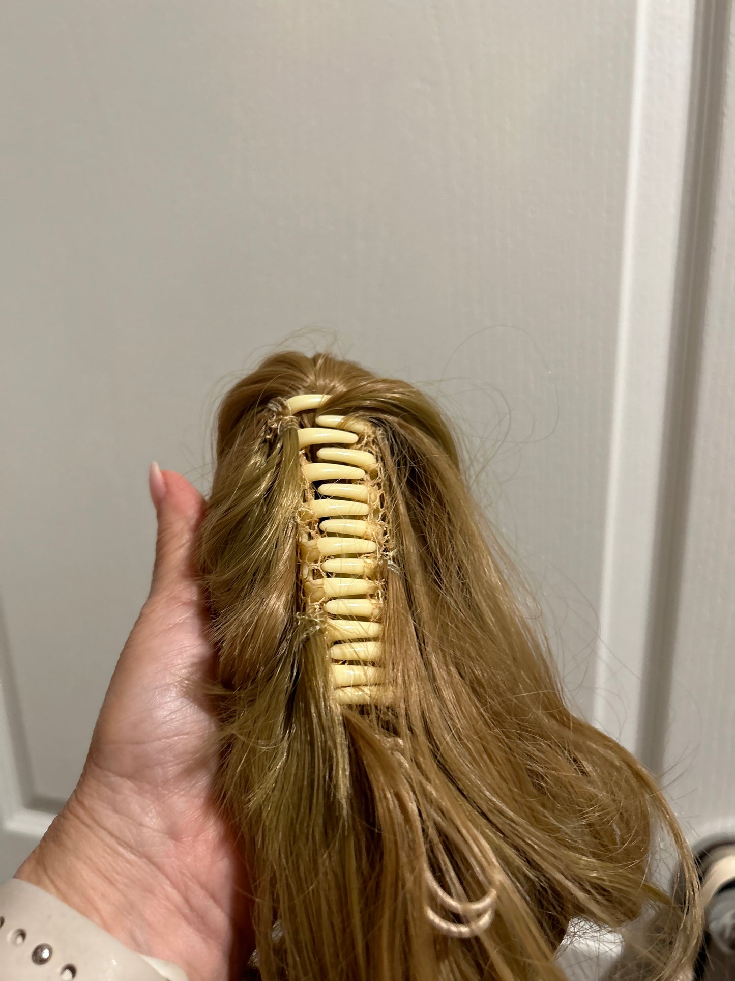 Synthetic Clip Claw ponytail hair
