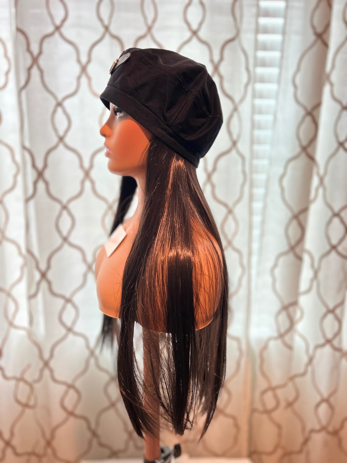 Hat Synthetic Wigs