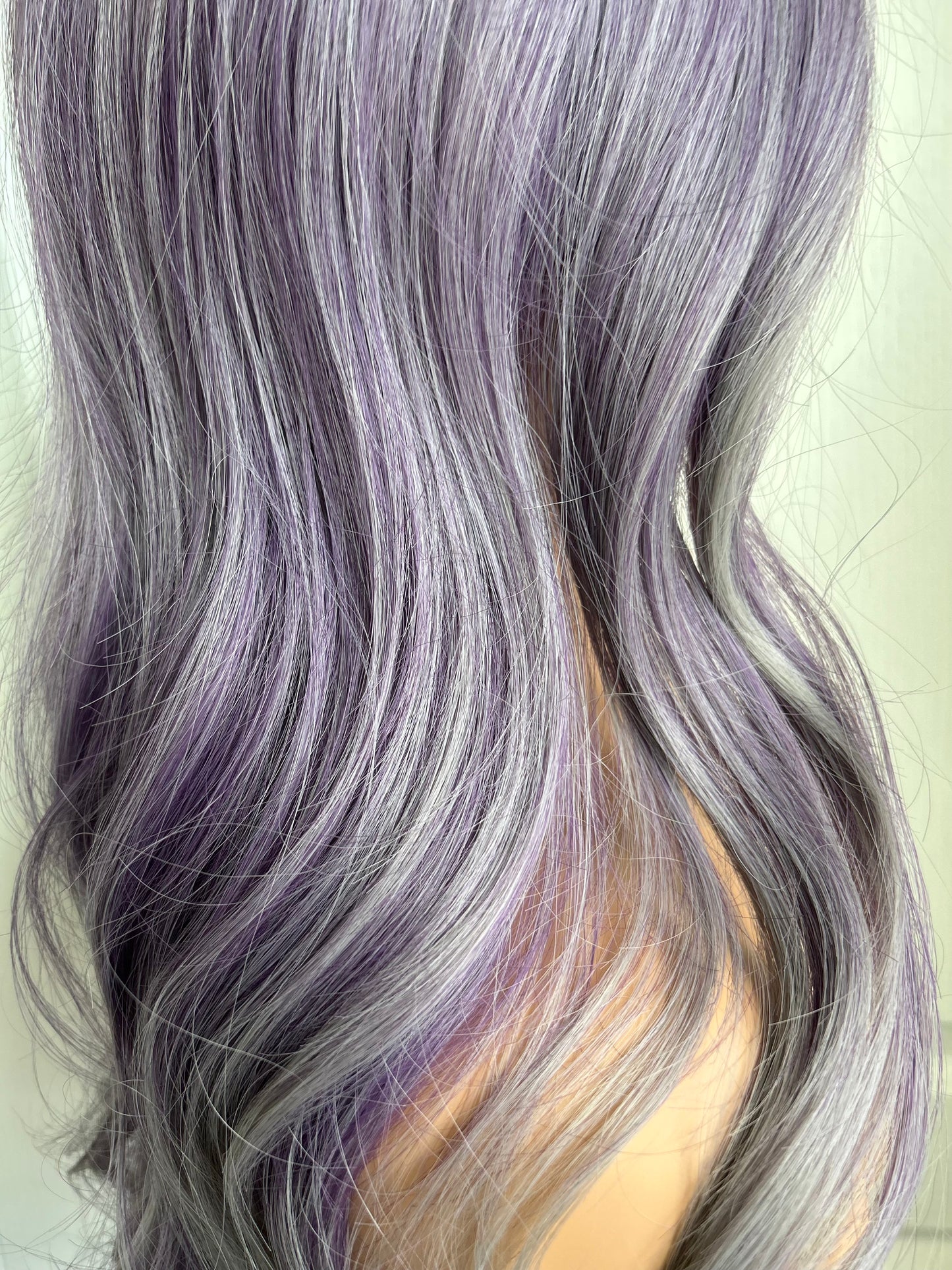 Sintético Degradado Gris Morado