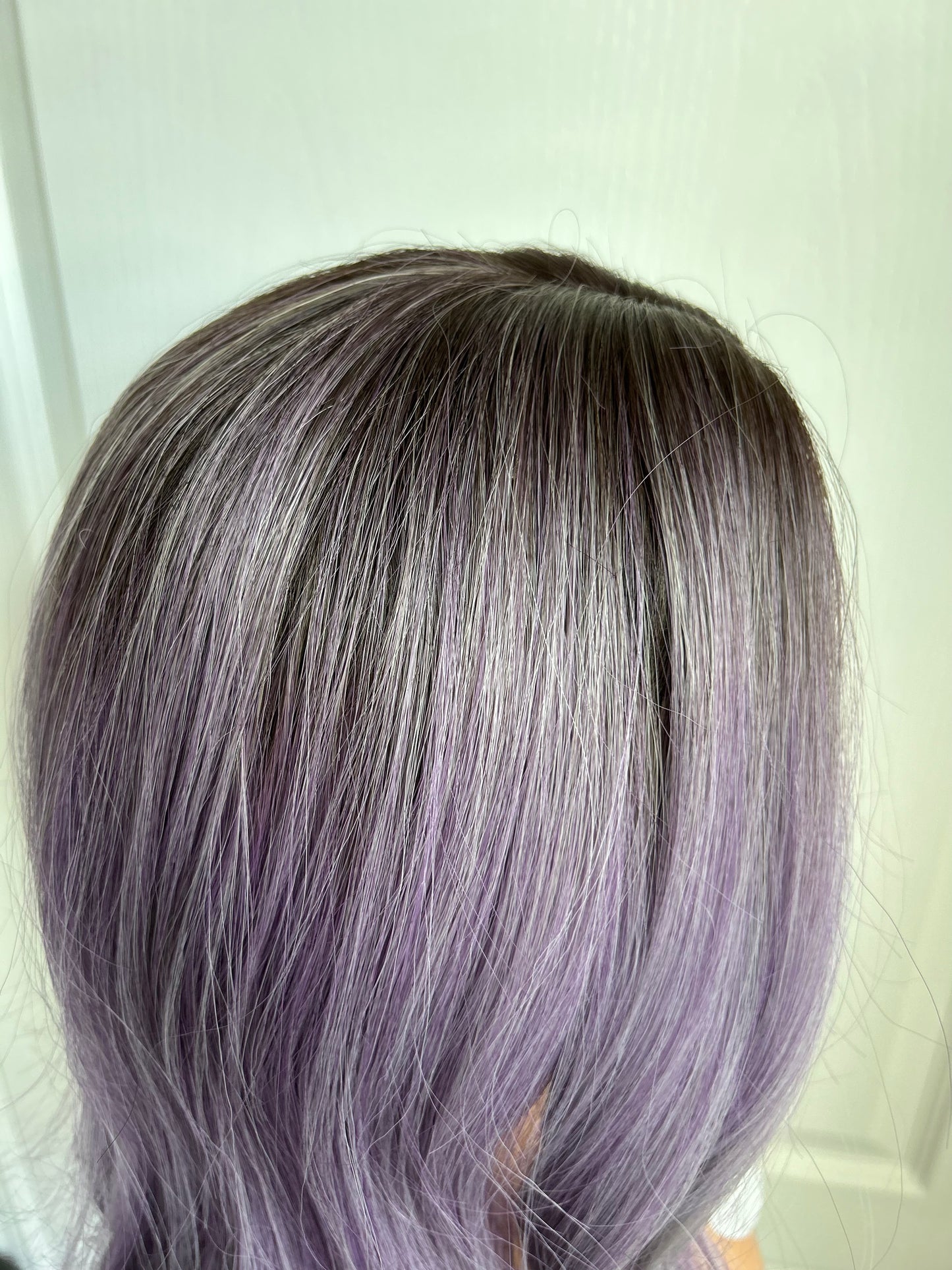 Sintético Degradado Gris Morado