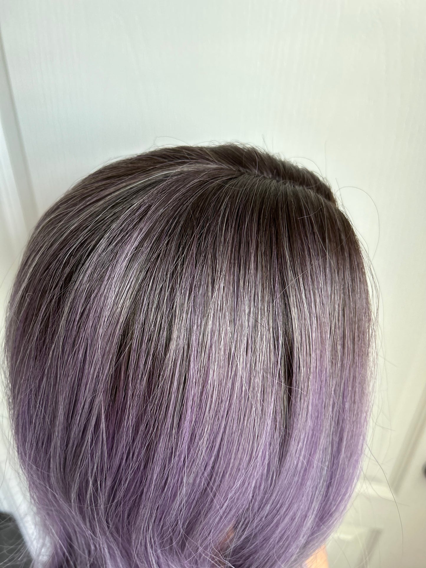 Sintético Degradado Gris Morado