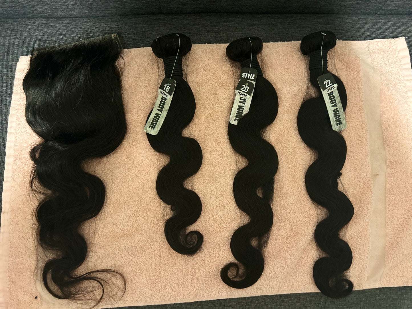 Bundles with 5x5 Lace Closure Human Hair