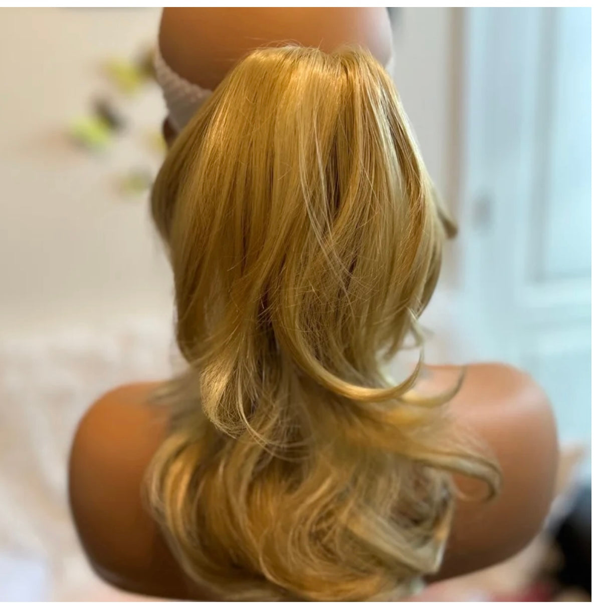 Synthetic Clip Claw ponytail hair