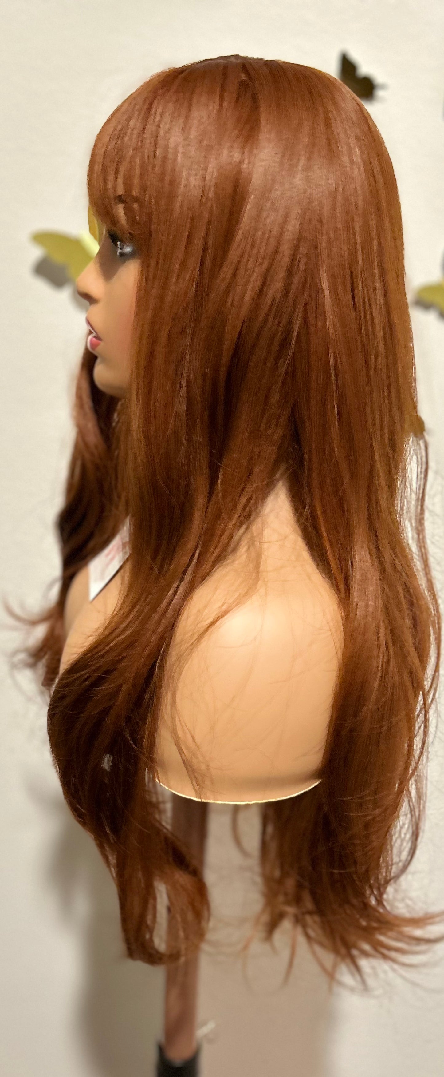 Synthetic Wig Red-Brown Ginger