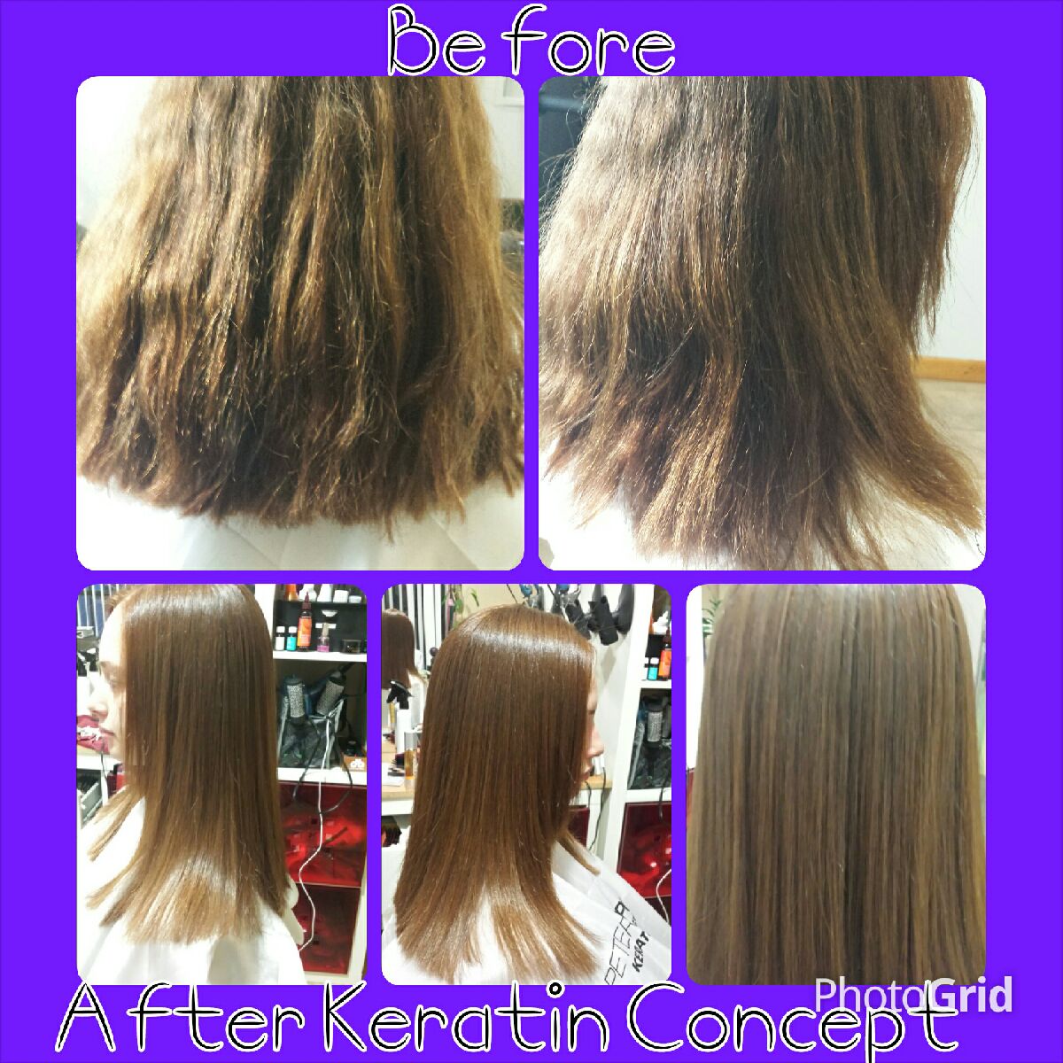 Keratin treatment Concept